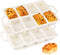 Silicone Mini Loaf Pans with Metal Reinforced Frame - 2 Pack Non-stick Baking Pan for 8-Cavity Tiny Banana Bread