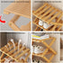 Closet, 4 Foldable Shoe Rack, Bamboo Vertical Shoe Organizer Tall for Small Spaces. Multifunctional Narrow Shoe Shelf
