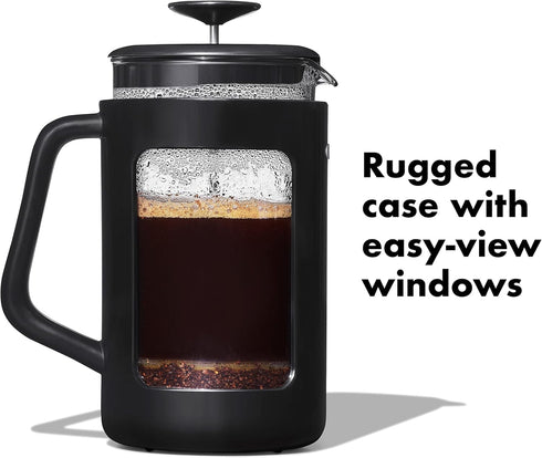 OXO Brew Venture French Press, 8 Cup, Black