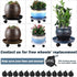 5 Packs 11.8" Plant Caddy with Wheels Plastic Rolling Plant Stands Heavy-Duty Plant Dolly with Casters Indoor Outdoor