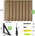 4.7in (Set 8 Fixwal Shelves for Room Wall, Width Rustic Wood Wall Storage, Floating Shelves for Bedroom, Living Room