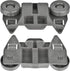 4-Pack W10195417 Dishwasher Wheels Replacement for Kitchen-Aid, Kenmore, Whirlpool, and JennAir