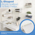 6-Pack FENTEC Floating Book Shelves for Wall, Wall Mounted Invisible Floating Bookshelf, Heavy-Duty Hanging