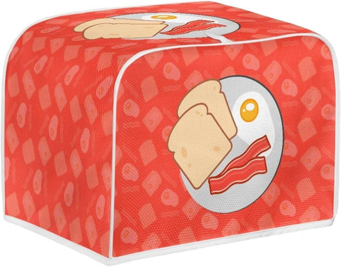 Toast Breakfast Toaster Cover - Bread Toaster Oven Cloth Cover with Top Handle, Waterproof Pink Organizer Bag