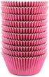 Eoonfirst Pink Foil Cupcake Case Liners, 198 Pcs - Valentine's Day Baking Muffin Paper Cups