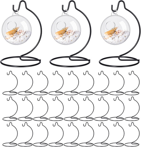 Tatuo 30 Pcs Ornament Display Stand Christmas Holder Hanger Stands Glass Ball