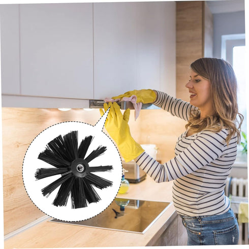 2pcs Chimney Brush, Cleaning Brush Vent Drill Attachment for Air Duct Cleaner