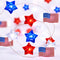 Libreath 4th of July Decorations Red White and Blue Star American Flag Lights