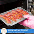 P&P CHEF 4 PCS Toaster Oven Pans Trays with Racks Set, Stainless Steel Small Baking Pan and Cooling Rack
