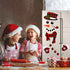 17Pcs Snowman Refrigerator Magnets, Christmas Decorations, Large Red Black Buffalo Plaid Fridge Magnet Stickers for