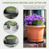 alalalight 12PCS Flower Pot Risers ToesInvisible Plant Pot Feet for Outdoor PlantersIndoor Secure Compressive