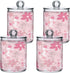 Kigai Watermelon 2PC Airtight Transparent Plastic Storage Jar Food Storage Container Plastic for Food Herbs Tea etc with Storage Lid easy to use and clean With lid Easy To Use
