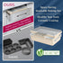 Square Cake Pan - Heavy-Duty Aluminized Steel with Non-Stick Ceramic Coating, Ideal Size for Baking