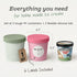 StarPack (2-Pack, 1 'Freeze The Day' Homemade Ice Cream Containers Quart) - Airtight Silicone Lids, BPA-Free Reusable