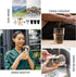 13oz/400ml (Amber-2PACK) BLUEPOLAR Glass Water Tumbler with Straw and Lid Sealed Carry On Thick Wall Iced Coffee Cup