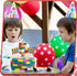 Herdear 7 1-9 6 5) Pcs Building Block Number Birthday Candle with Building Blocks Candles Numeral Birthday Candles