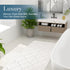OLANLY Memory Foam Bath Mat Rug, Ultra Soft Non Slip Absorbent Bathroom Carpet, 24x16 Ivory