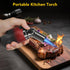 TBTeek Torch Lighter, Portable Kitchen Torch with 45° Rotatable Head, Adjustable Flame, Refillable Butane Torch Lighter
