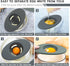 2PCS 3-Slit Set 2 Silicone Egg Separators, Food-Silicone Egg White Separator, Egg White Separator from Yolk for Baking