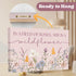 HoneyKICK 16.5" 10" Nursery Wall Art Dcor For Baby Girl Room - In a Field of Roses She is a Wildflower - Sized x