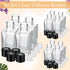 50 Set 50ml 1.7 oz Umigy Glass Diffuser Bottles Reed Diffuser Empty Jars Clear Fragrance Bottle with Black Caps