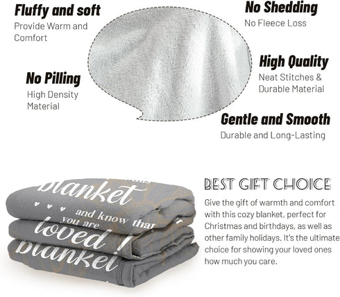 60"x50"(Grey) Get Well Soon Gifts, Inspirational Gifts for Her Him, Cancer Care Gifts for Women or Men, Encouragement