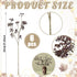 Suncalla 6 Pcs Dusty Plum Berry Stems Spring Faux Eucalyptus Seed Artificial Branches Faux Sedum Berry Spray Picks