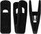 Trgowaul Thin Velvet Hangers Clips, Strong Finger Clips for Pants (20pc, Black)