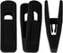 Trgowaul Thin Velvet Hangers Clips, Strong Finger Clips for Pants (20pc, Black)