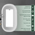 Peel and Stick Bathtub Mat, White Adhesive Vinyl Anti Slip with Drain Cut Out, 16" X 40"
