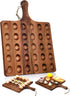 Gerrii Reversible Wooden Deviled Egg Platter Deviled Egg Tray Charcuterie Board Cutting