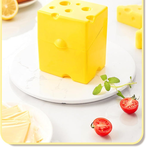 CREHNIL Cow Cheese Slice Holder Storage Container For Refrigerator Sliced Shredded Keeper Containers For Fridge
