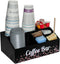 Coffee Bar Organizer, Coffee Station Essentials, Coffee Pod Holder Storage for Accessories and Condiments