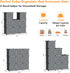 C&AHOME Cube Storage Organizer with Doors - 9-Cube Shelves, DIY Plastic Modular Bookshelf, 36.6”L x 12.4”W x 36.6”H,
