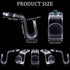 Jetec 48 Pieces Clear Clothes Hanger Connector Hooks, Cascading Connection Clips for Clothes Closet Organization