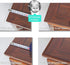 15 Inch 2mm NECAUX Round Clear Table Cover Protector, Thick Upgraded Version, Unshrinkable Waterproof Oil Proof Plastic