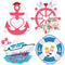 4 Pcs Wedding Cruise Door Decorations, Just Married Magnetic Stickers for Carnival Cruise Cabin Door