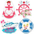 4 Pcs Wedding Cruise Door Decorations, Just Married Magnetic Stickers for Carnival Cruise Cabin Door