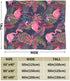 Perinsto 50"X40" Tropical Flamingos with Palm Leaves Throw Blanket Ultra Soft Warm All Season Decorative Fleece