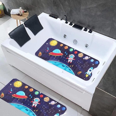 Tubozadi 40X16 Inch Bathtub Mat Kids Baby Non Slip Shower Mat Extra Long Toddler Anti Slip Bath Mats for tub Mat