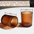 24pcs VOHO Votive Candle Holders Bulk Wedding Centerpieces for Tables, Amber Tea Lights Candle Holder for Home/Fall