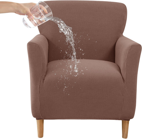 CRFATOP Stretch Mid Century Modern Armchair Slipcover 1-Piece Jacquard Accent Chair Covers