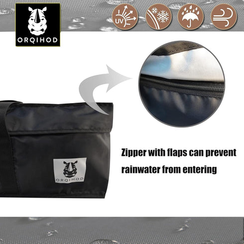 420D 68 Inch, Outdoor Cushion Storage Bag Waterproof, Extra Large Bag for Outdoor Cushions Heavy Duty Patio Furniture