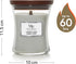 WoodWick Medium Hourglass Scented Candle - Lavender & Cedar with Crackling Wick, Up to 60 Hours Burn Time