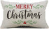 DFXSZ Merry Christmas Pillow Covers, Holly Berries Lumbar Pillowcase 12x20 Inch for Home Decoration