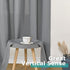 BGment Grey Linen Sheer Curtains, 54 Inch Length, 2 Panels, Grommet Light Filtering Casual Textured Privacy for Living