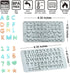 Verdental Silicone Letter and Number Candy Molds Set of 2 Non-stick Chocolate Molds for Happy Birthday Cake Decorations