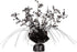 Beistle 2 Piece Musical Notes Table Centerpieces, Black Metallic Plastic Music Theme Party Supplies