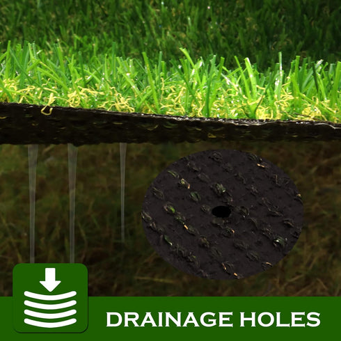 3' 5' 0.8 Inch AYOHA Artificial Turf Grass x with Drainage, Realistic Fake Grass Rug Indoor Outdoor Lawn Landscape