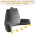 19" OAISZ Reading Pillow for Sitting in Bed Adult, Reading Pillow with Shredded Memory Foam, Back Pillow for Sitting Up